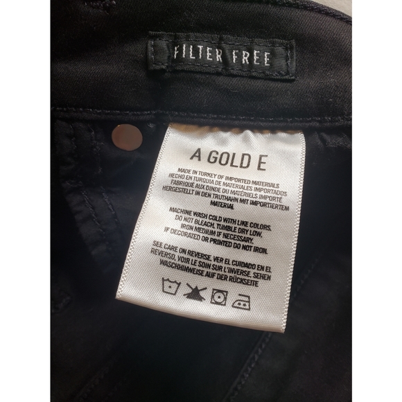 *Agolde Filter Free High Rise Black Skinny Jeans size 24 - Picture 7 of 10